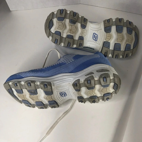 Skechers D’Lites athlete shoes.  Size 7 blue/white - Picture 6 of 6